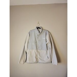 The North Face Men's Polartec Fleece Jacket Light Grey, Long Sleeves, Size XL